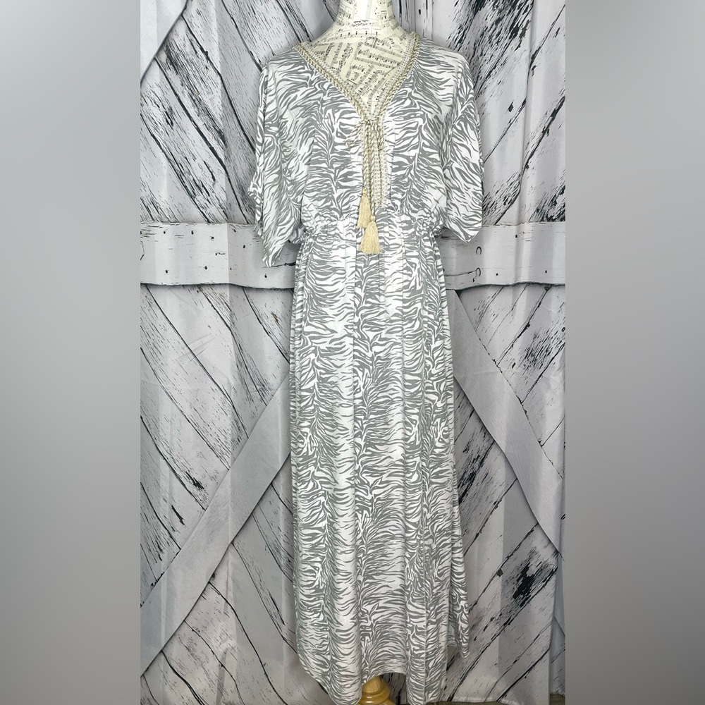 Bellaumbra Italy Animal Print Maxi Dress M